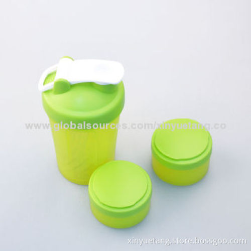 450mL New Design Protein Shaker with Compartment, Made of PP and PENew